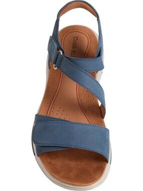 Cobb Hill Size 9W Fiah Leather Women's Sandals Blue New